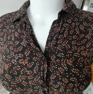 Vestido camisero estampado