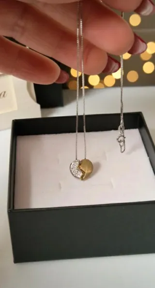 Collana Cuore Oro 18kt e Diamanti Regalo speciale