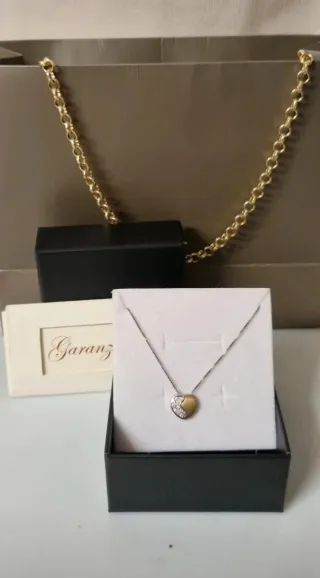 Collana Cuore Oro 18kt e Diamanti Regalo speciale