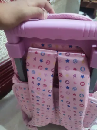 Mochila escolar niña con diseño de muñecas