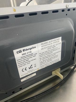Microondas Orbegozo con Grill