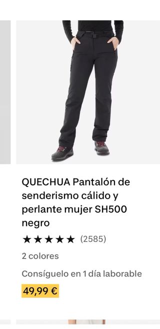 Pantalones de esquí Decathlon mujer