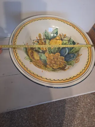 Centrotavola Frutta Ceramica Toscana