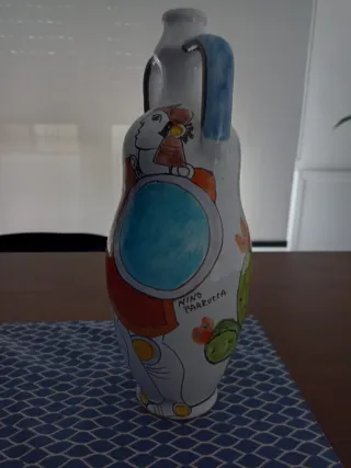 Ceramica Nino Parrucca Palermo Bottiglia