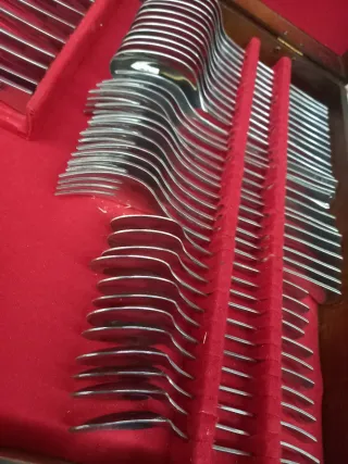 Set posate inox con valigetta