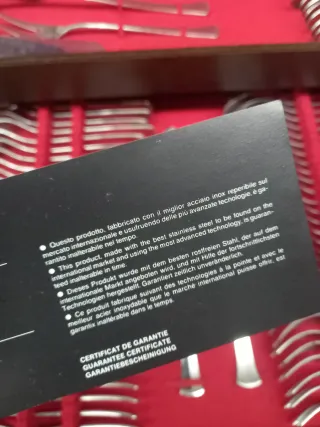 Set posate inox con valigetta