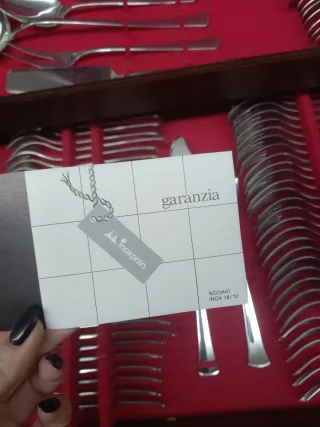 Set posate inox con valigetta