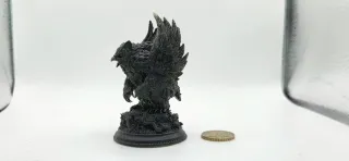 Figura Resina 3D Oso Lechuza DnD