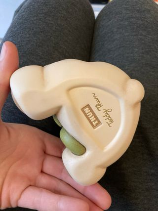 Orsetto Teddy Thun con fiori azzurri e farfalla