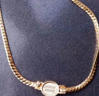 Collana Patrick Arnaud Vintage con Zirconi Blu