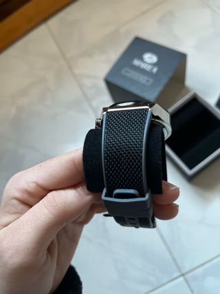 Reloj Marea Hombre Negro y Plateado