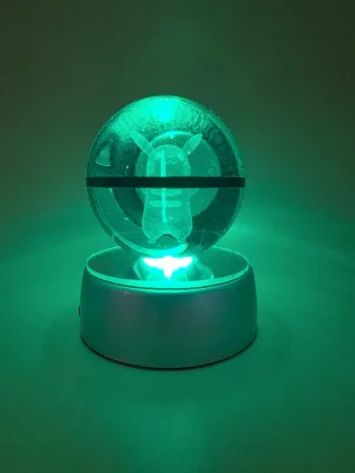 Lampada Pokeball Pikachu 3D LED