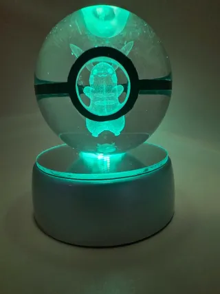Lampada Pokeball Pikachu 3D LED