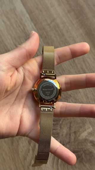 Reloj Time Chain Baño Oro 21k holograma