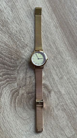 Reloj Time Chain Baño Oro 21k holograma