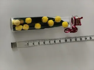 Decorazione Giorno Donna Mimosa in Vetro