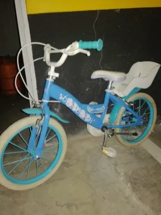 Bicicleta niña 4-7 años azul