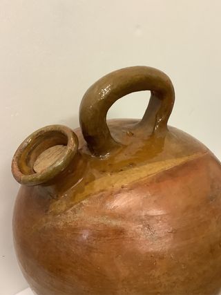 Cántaro de aceite cerámica antiguo de Piera