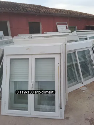 Ventana aluminio 150x143 alto climalit
