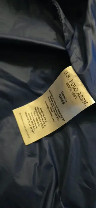 Polo Assn. Giubbotto Blu Lucido