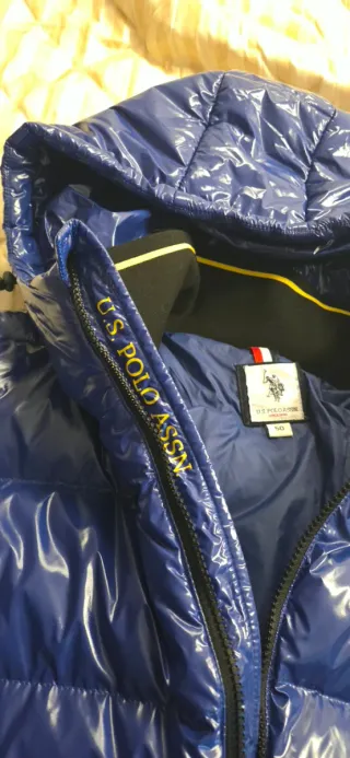 Polo Assn. Giubbotto Blu Lucido