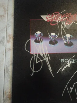 Disco Aerosmith Firmado