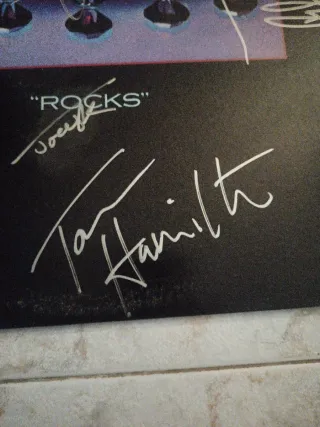 Disco Aerosmith Firmado