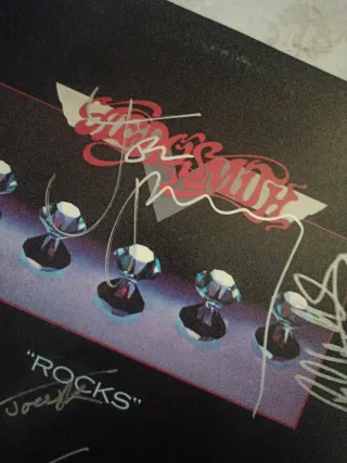 Disco Aerosmith Firmado