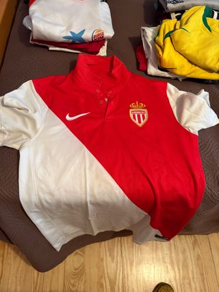 Camiseta Mónaco Nike Talla M Roja/Blanca