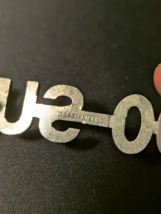 Scritta Alfa Romeo 1300 SUPER Cromata