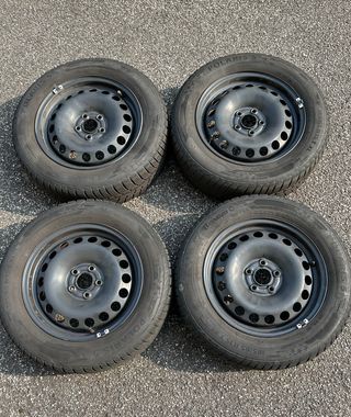 Set 4 cerchi + 4 gomme invernali