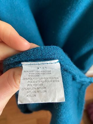 Jersey de tacto suave azul