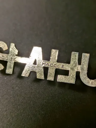 Scritta Alfa Romeo Giulia 1300 TI Cromata