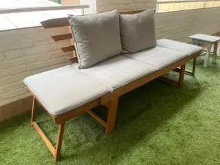 Banco de madera para terraza exterior