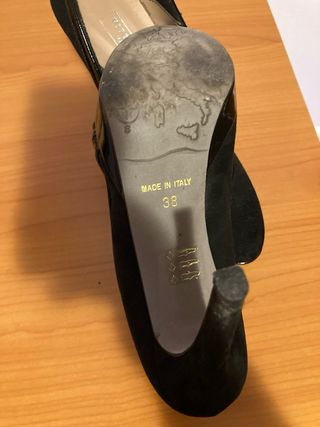 Scarpe décolleté tacco nero