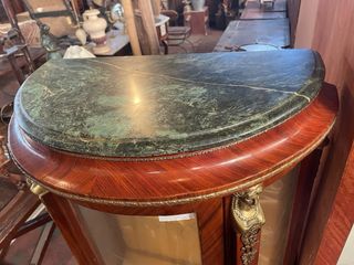 Vitrina Vintage Madera Bronce Cristal