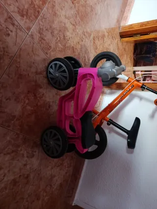 Pack 2 Bicicletas Infantiles (Naranja y Rosa)