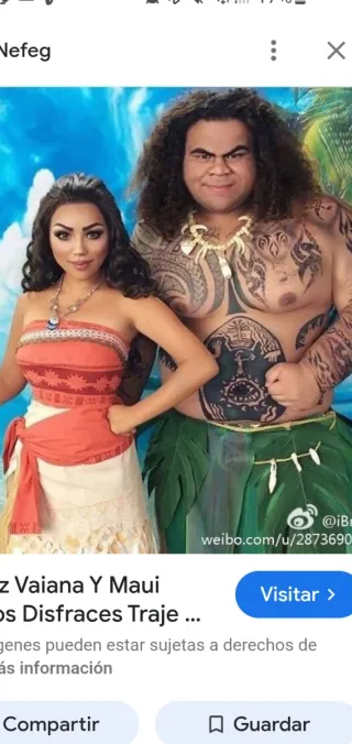 Disfraces Vaiana Talla M y Disfraz de Maui