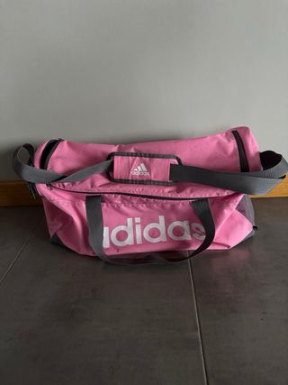Mochila Adidas Rosa y Gris