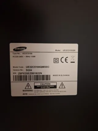 Televisión Samsung Negra 32 pulgadas