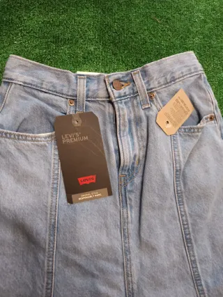 Falda Levi's Fit And Flare Azul Talla 34