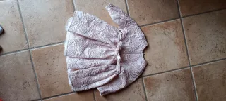 Abito elegante Aletta rosa con dettagli laminati