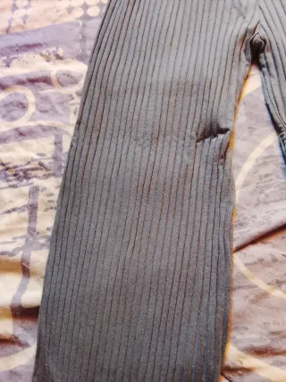 Pantalones acanalados de lanilla talla M