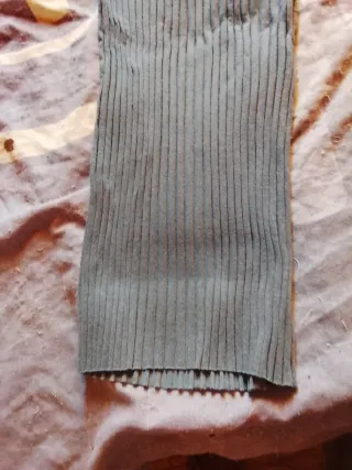 Pantalones acanalados de lanilla talla M