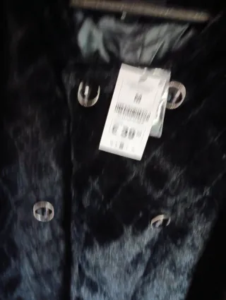 Chaqueta pelo sintético Blanco Talla M