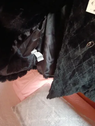 Chaqueta pelo sintético Blanco Talla M