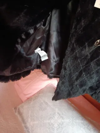 Chaqueta pelo sintético Blanco Talla M