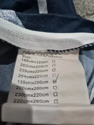 Copripiumino blu e bianco fantasia geometrica