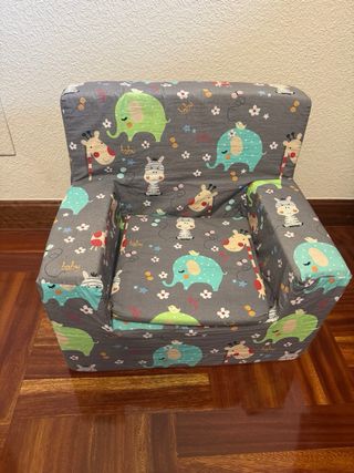 Sillón infantil estampado animales