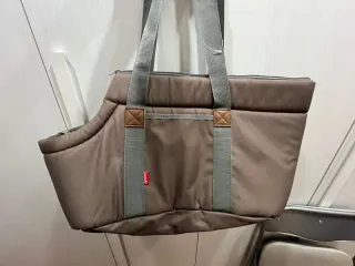 Borsa da trasporto per cani marrone/grigia